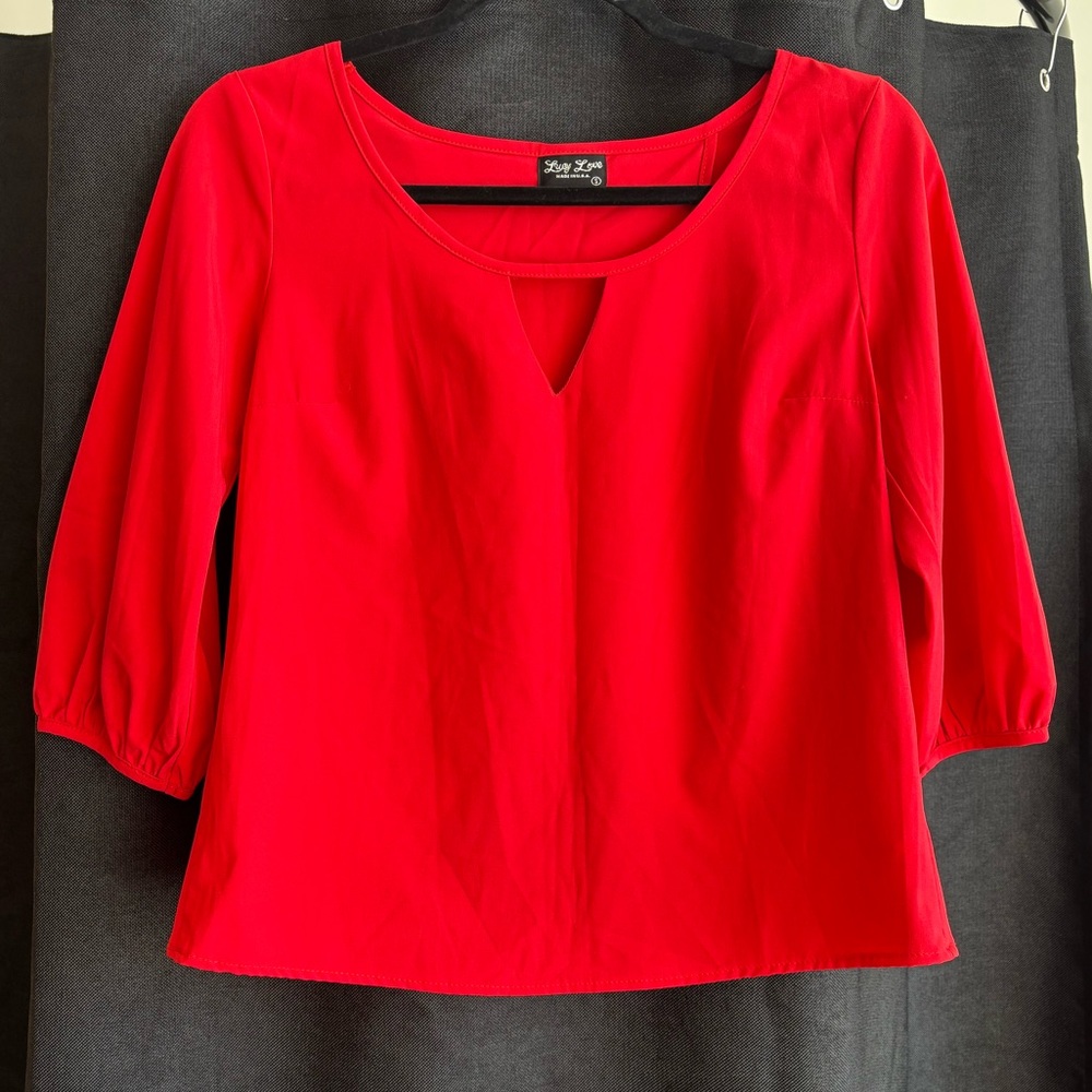 Lucy Love • Red Blouse